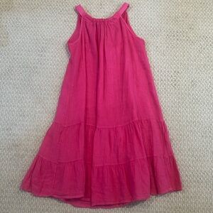 Hot Pink Linen Dress